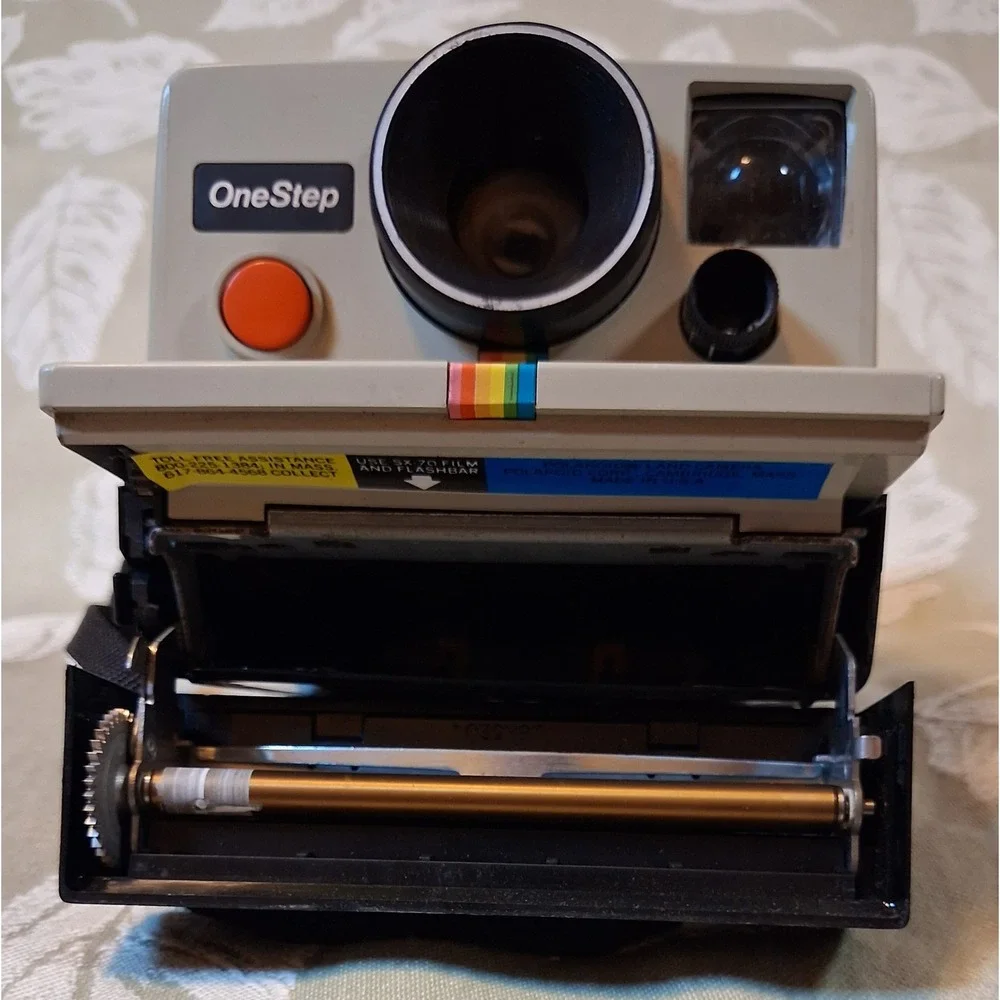 Vintage Polaroid OneStep Land Camera Rainbow Stripe SX-70 Film Untested Repair